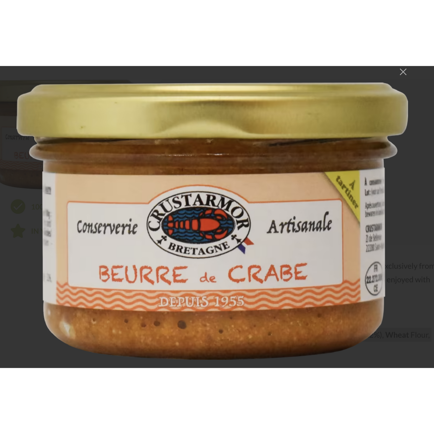Crustarmor Crab Butter 90g Olives&Oils