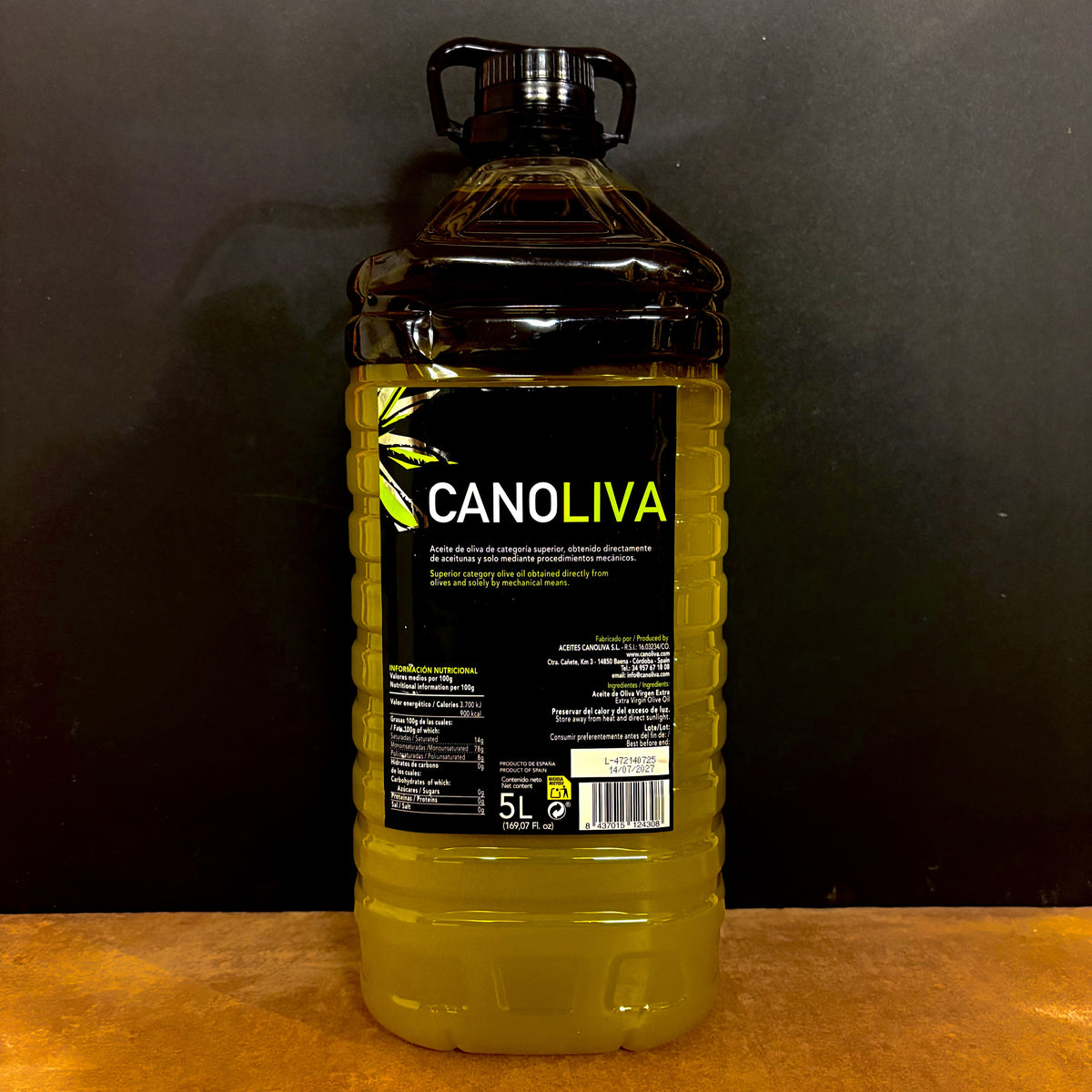 Canoliva extra virgin olive oil, 5 litres