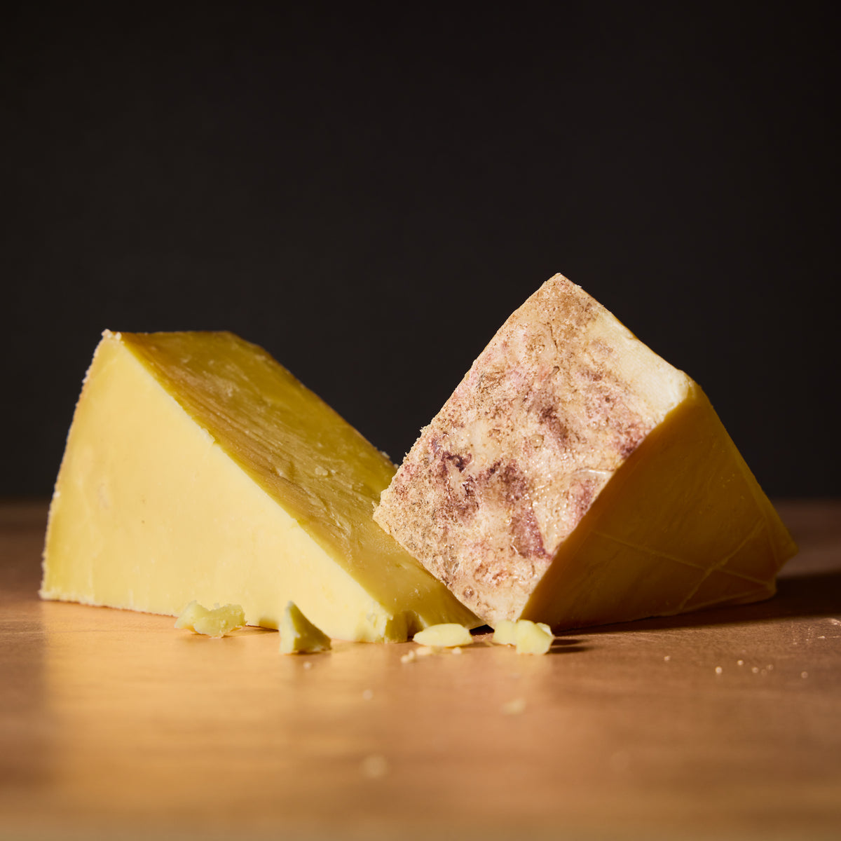 Hafod organic Welsh cheddar, alternative view