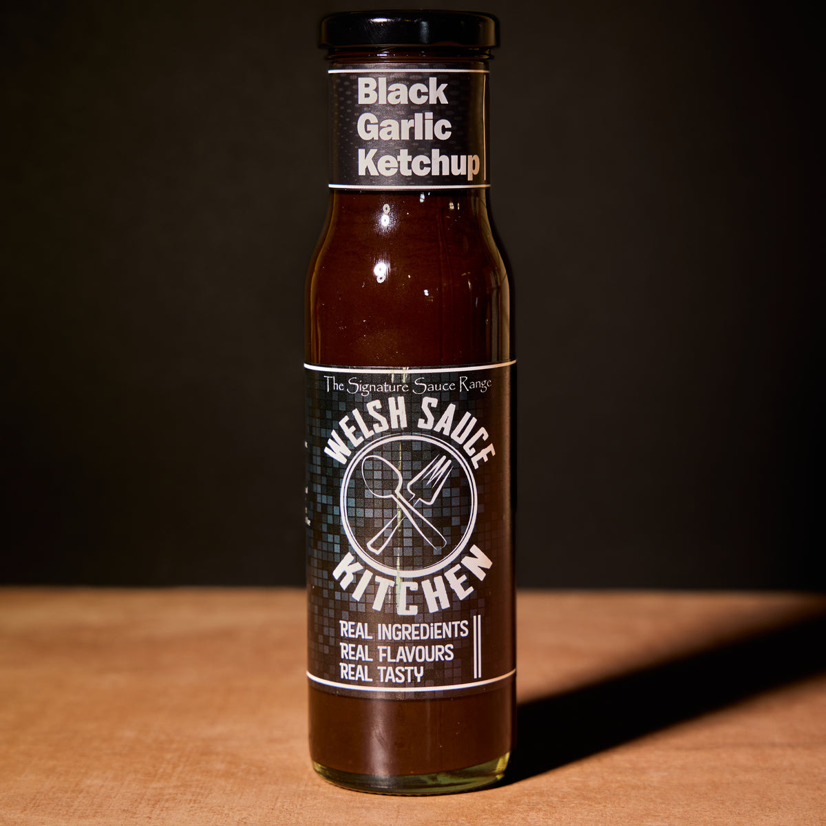 Pembrokeshire Chilli Farm black garlic ketchup, 280g bottle