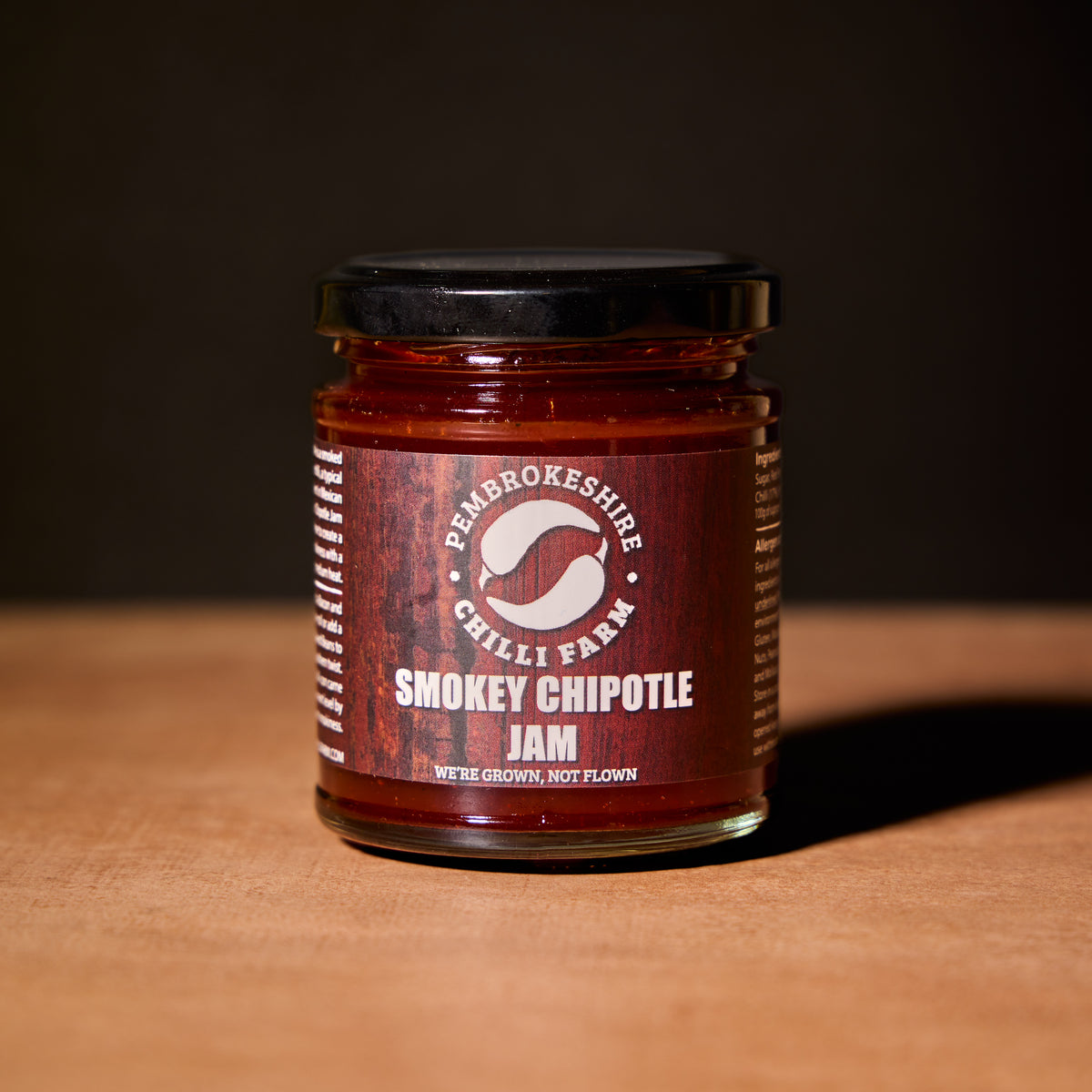Pembrokeshire Chilli Farm smoky chipotle jam, 215g jar