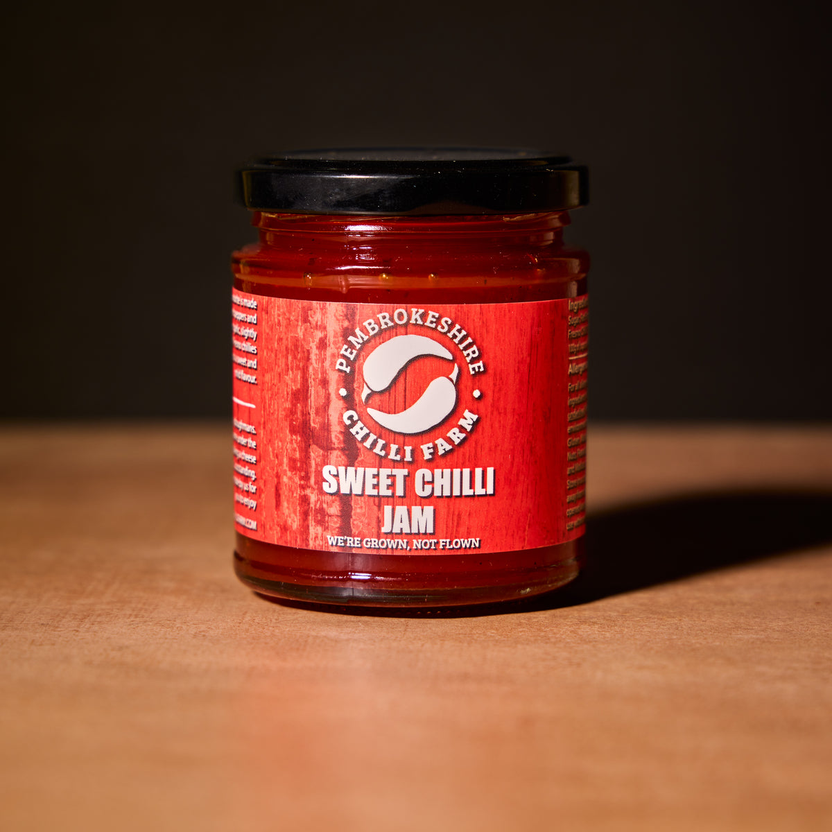 Pembrokeshire Chilli Farm sweet chilli jam, 215g jar