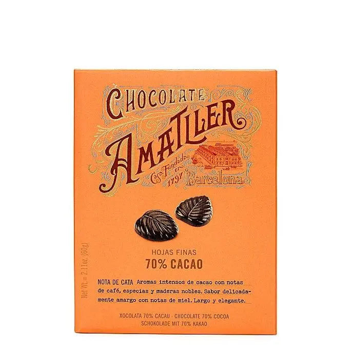 Amatller Dark Chocolate leaves 60g