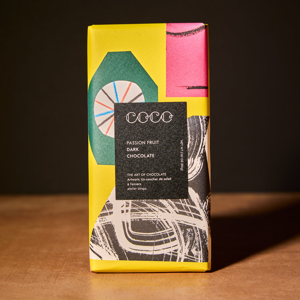 COCO Passion Fruit Dark Chocolate Bar 80g Olives&Oils(O&O)