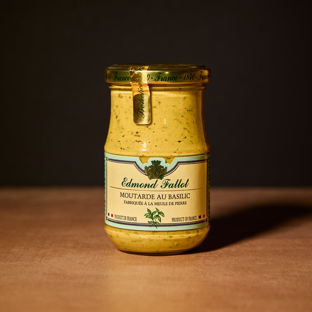 French dijon mustard with basil Olives&Oils(O&O)