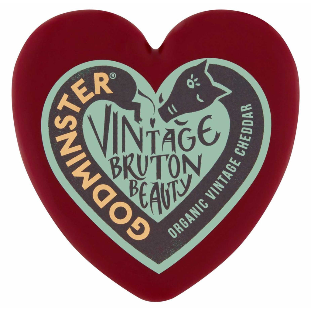 Godminster Organic Vintage Cheddar Heart 200g/400g Olives&Oils(O&O)