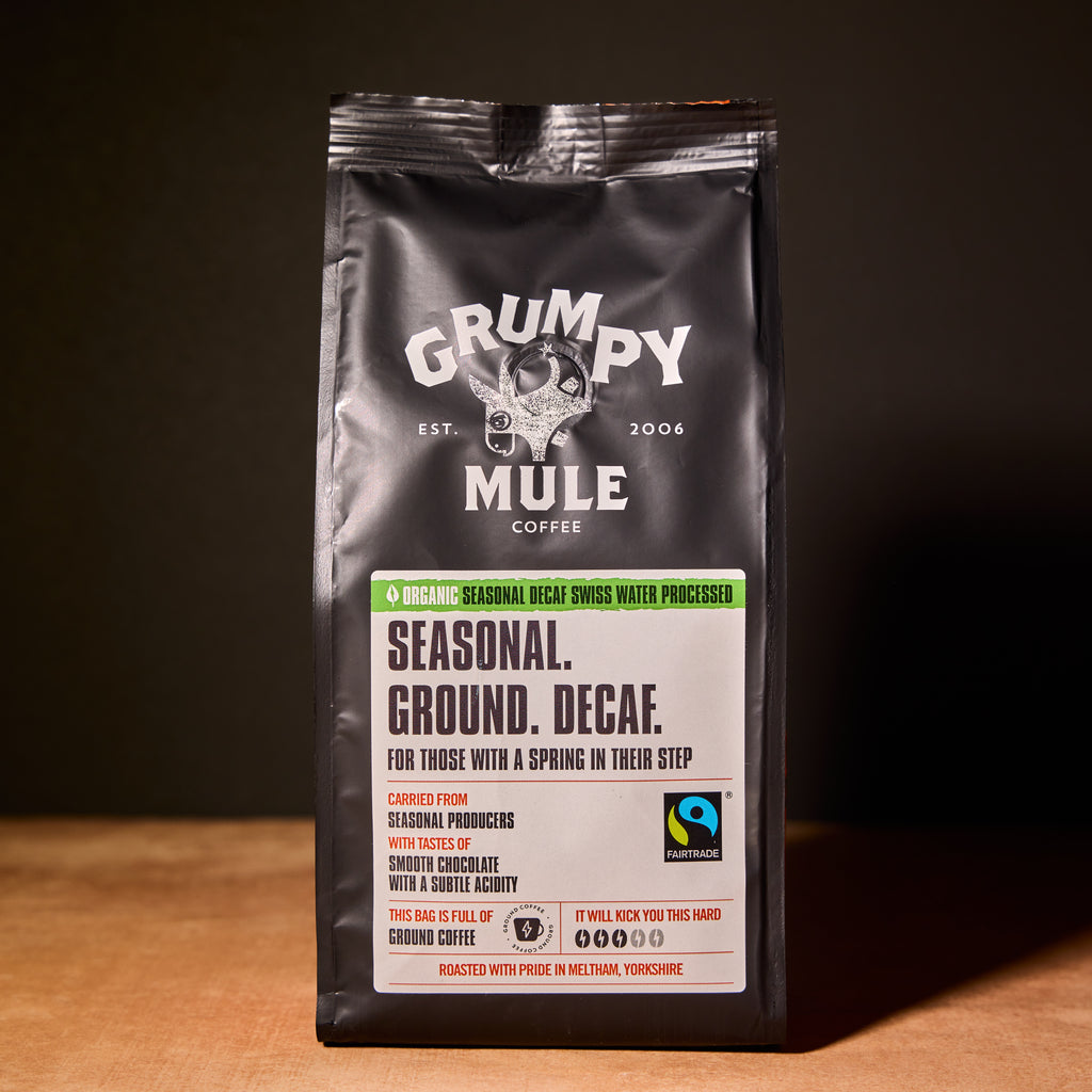 Grumpy Mule Coffee - Seasonal Decaffeinated - Ground 227g Olives&Oils(O&O)