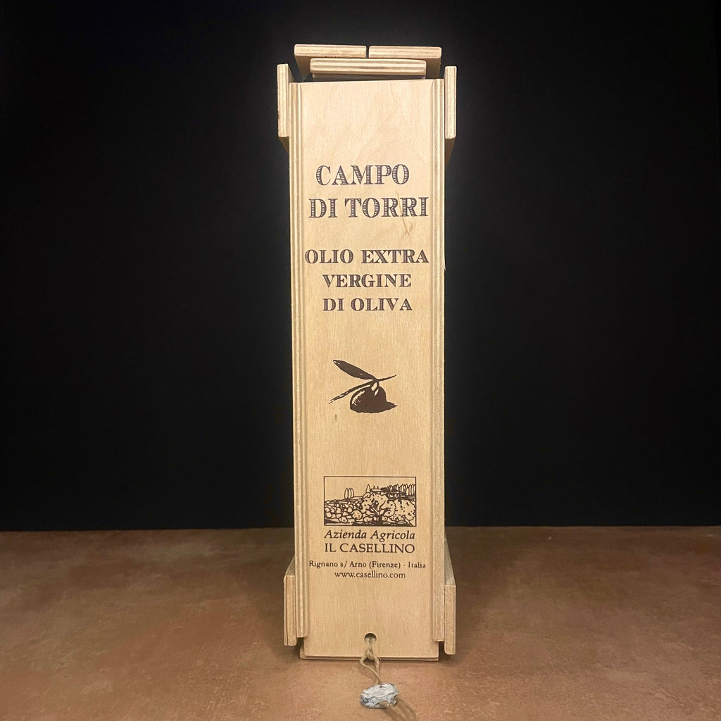 Campo Di Torri Organic Extra Virgin  Oil 500ml - Wooden Boxed Olives&Oils(O&O)