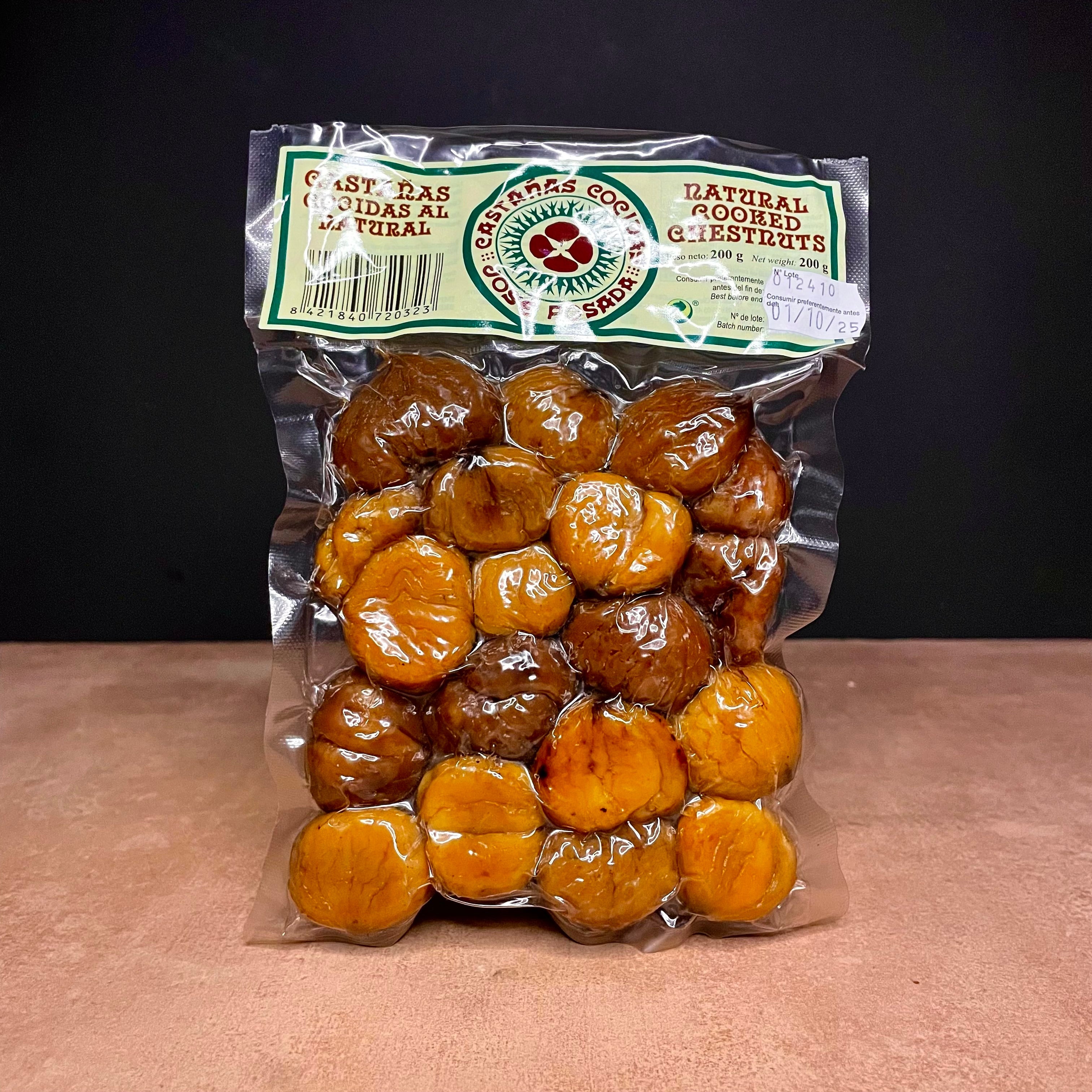 Natural Cooked Chestnuts.200g Olives&Oils(O&O)