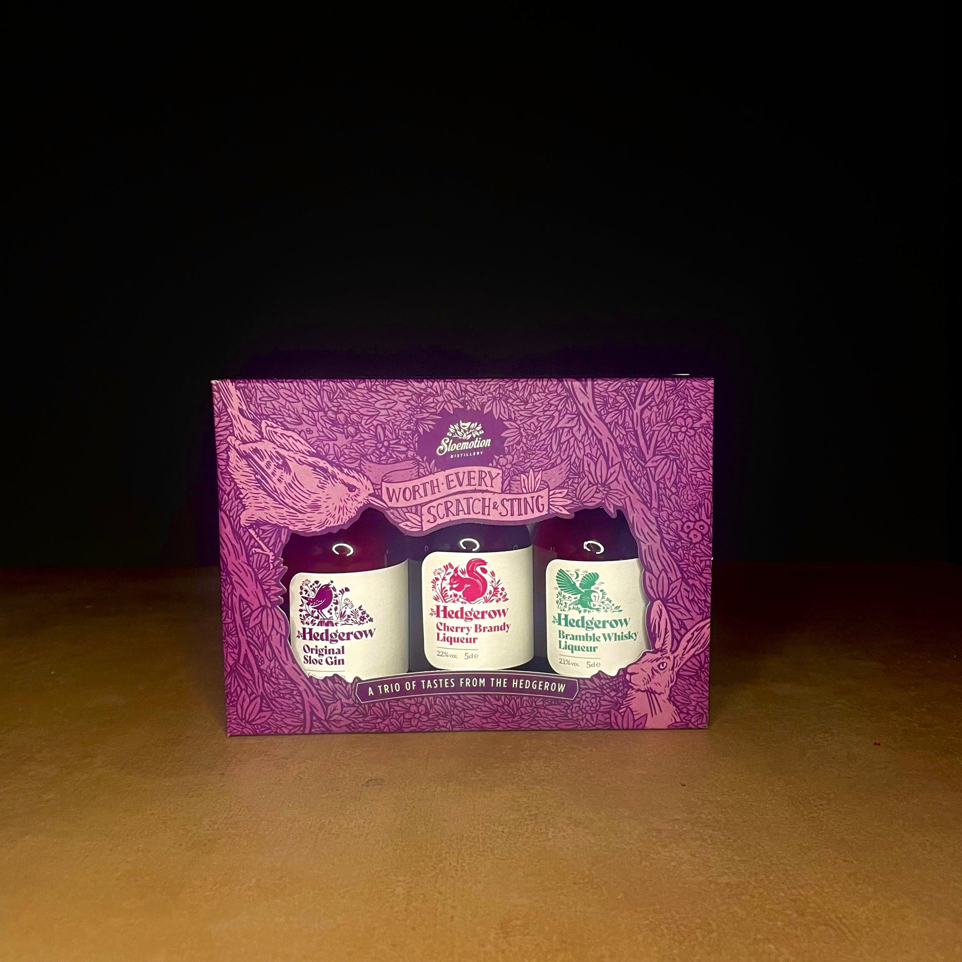 Sloemotion Hedgerow Liqueurs Gift Set 3 x 5cl Olives&Oils