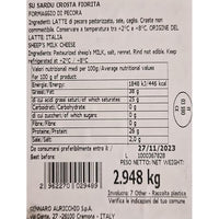 *AMZ* Pecorino Sardo Full Wheel 3.2kg (approx)