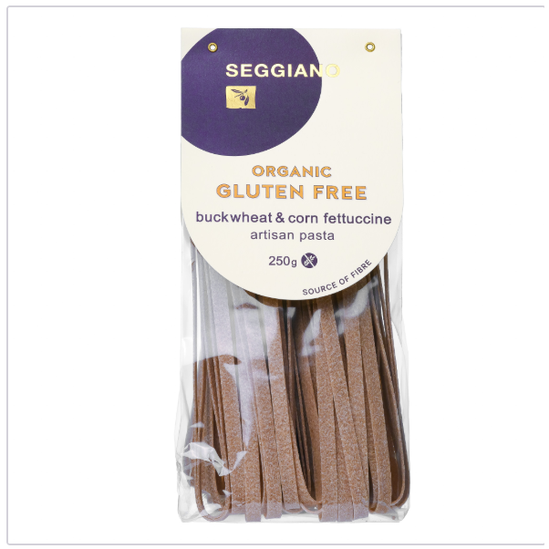 Seggiano Gluten Free buckwheat & corn fettuccine(Organic )250g Olives&Oils(O&O)