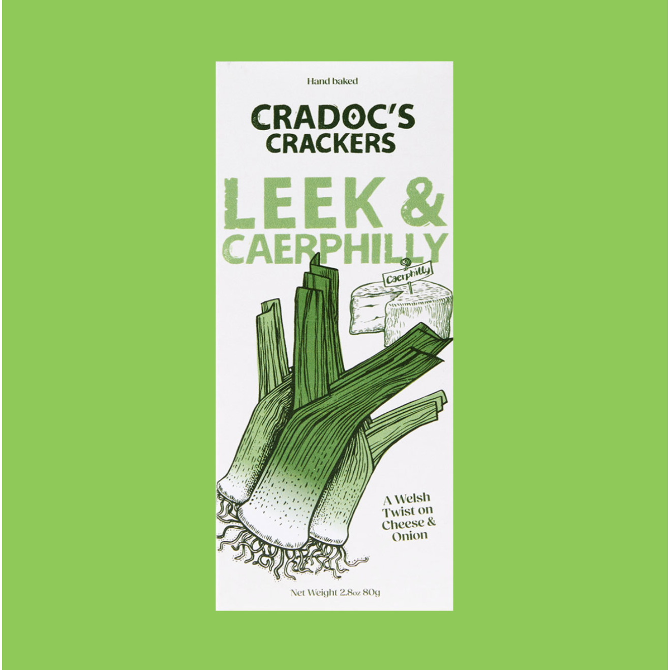 Cradocs Caerffili & Leek Biscuits.80g Olives&Oils