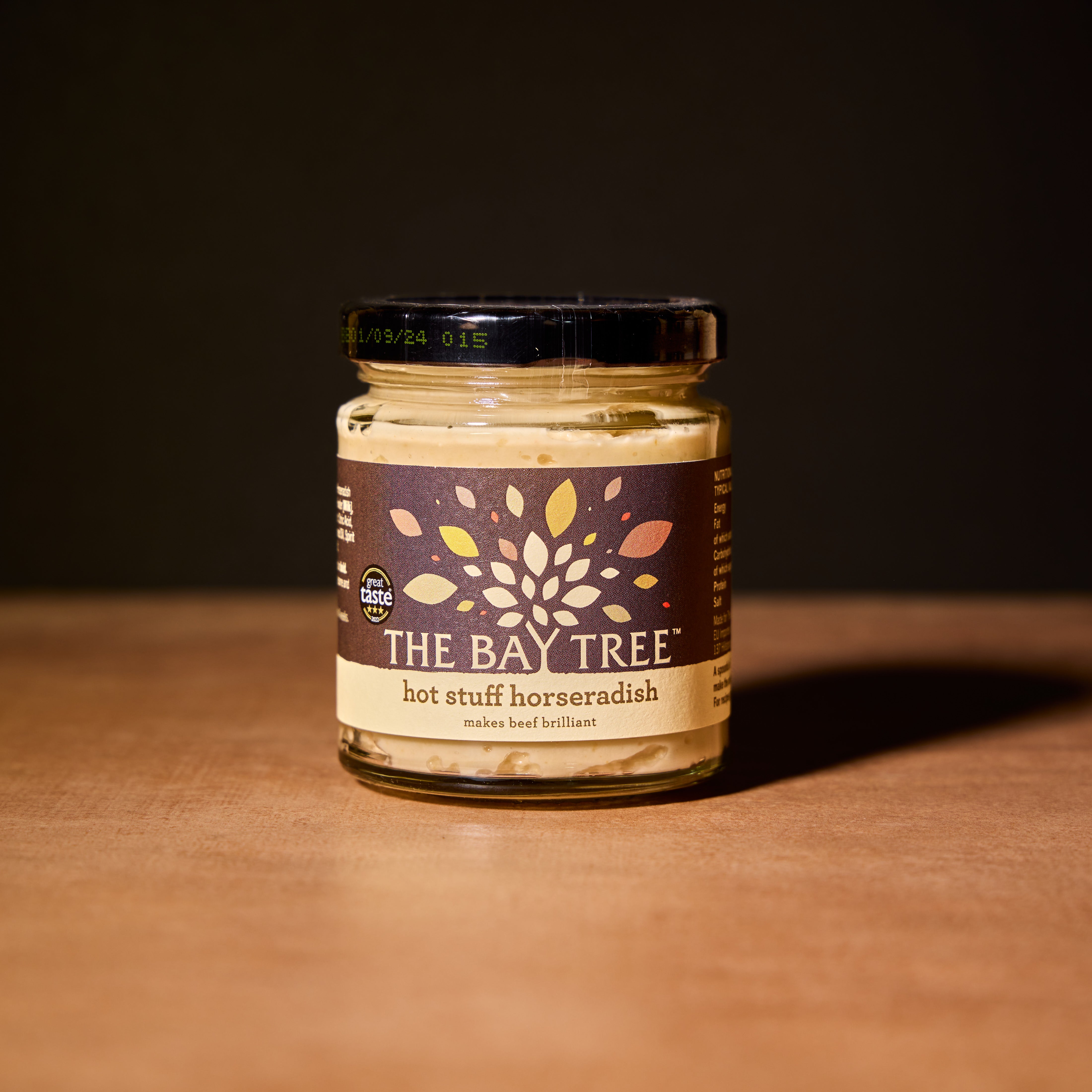 The Bay Tree Hot Stuff horseradish, 175g jar