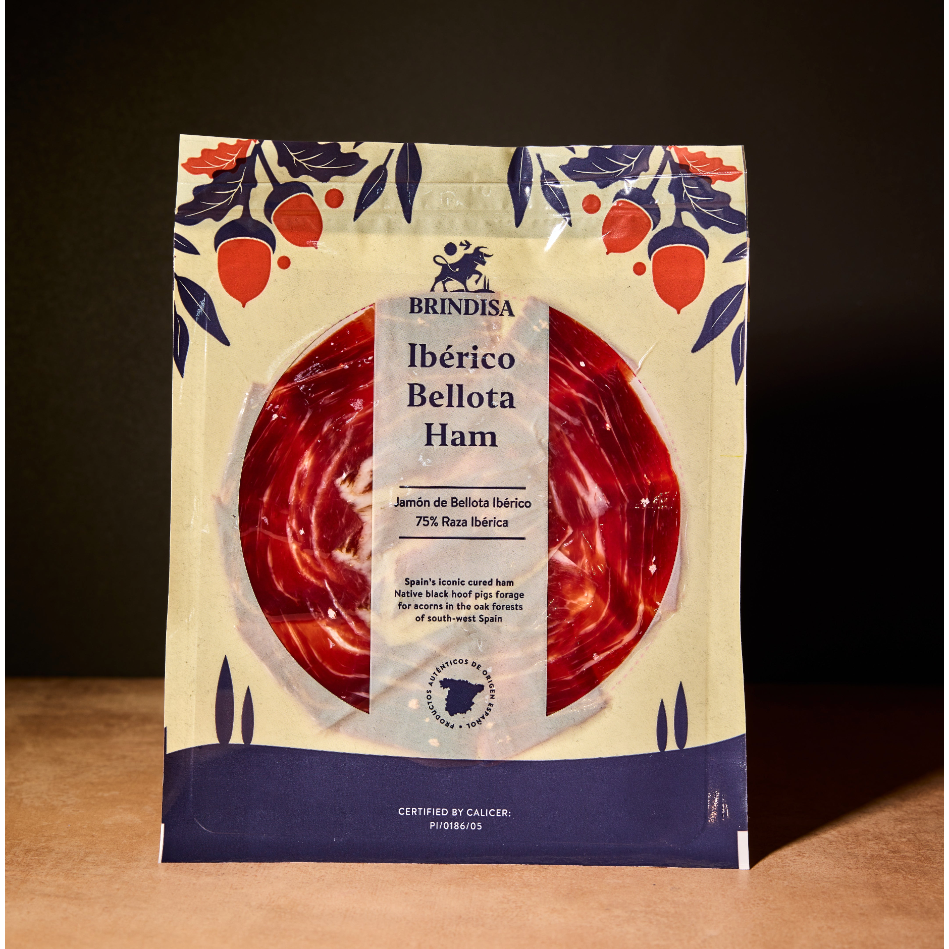 Brindisa hand-carved Ibérico acorn-fed ham, 100g