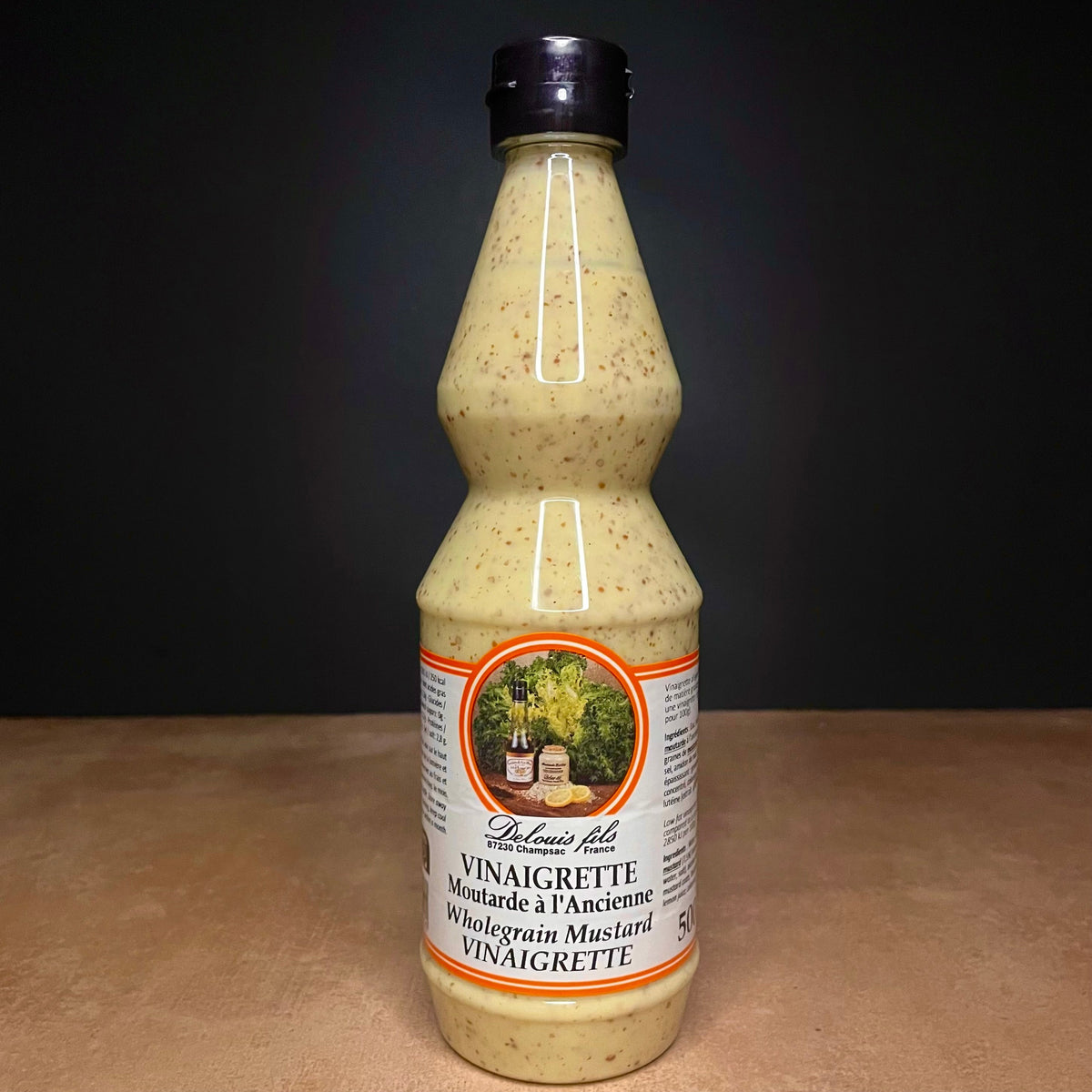 Delouis wholegrain Dijon mustard vinaigrette, 500ml bottle