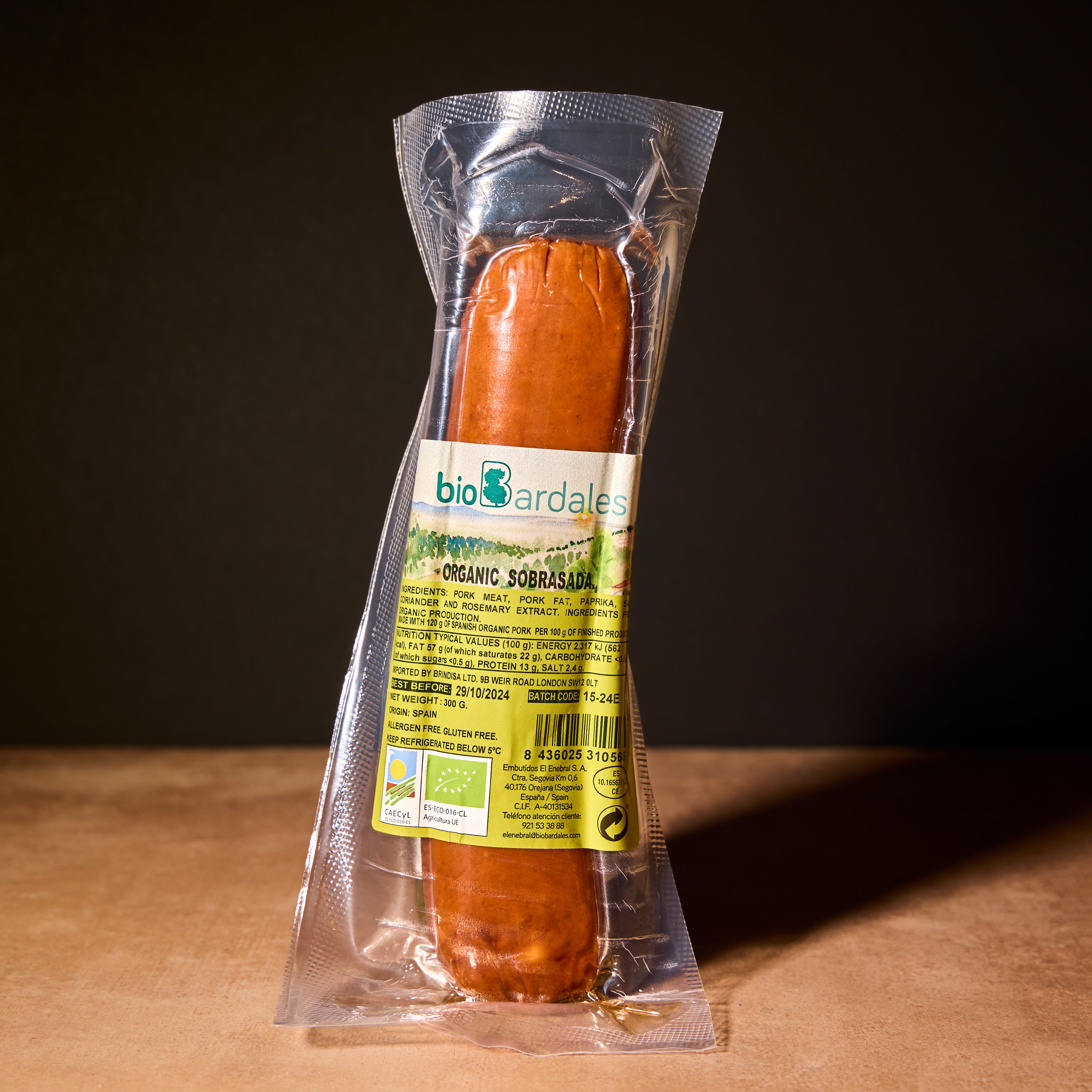Enebral organic sobrasada, 300g