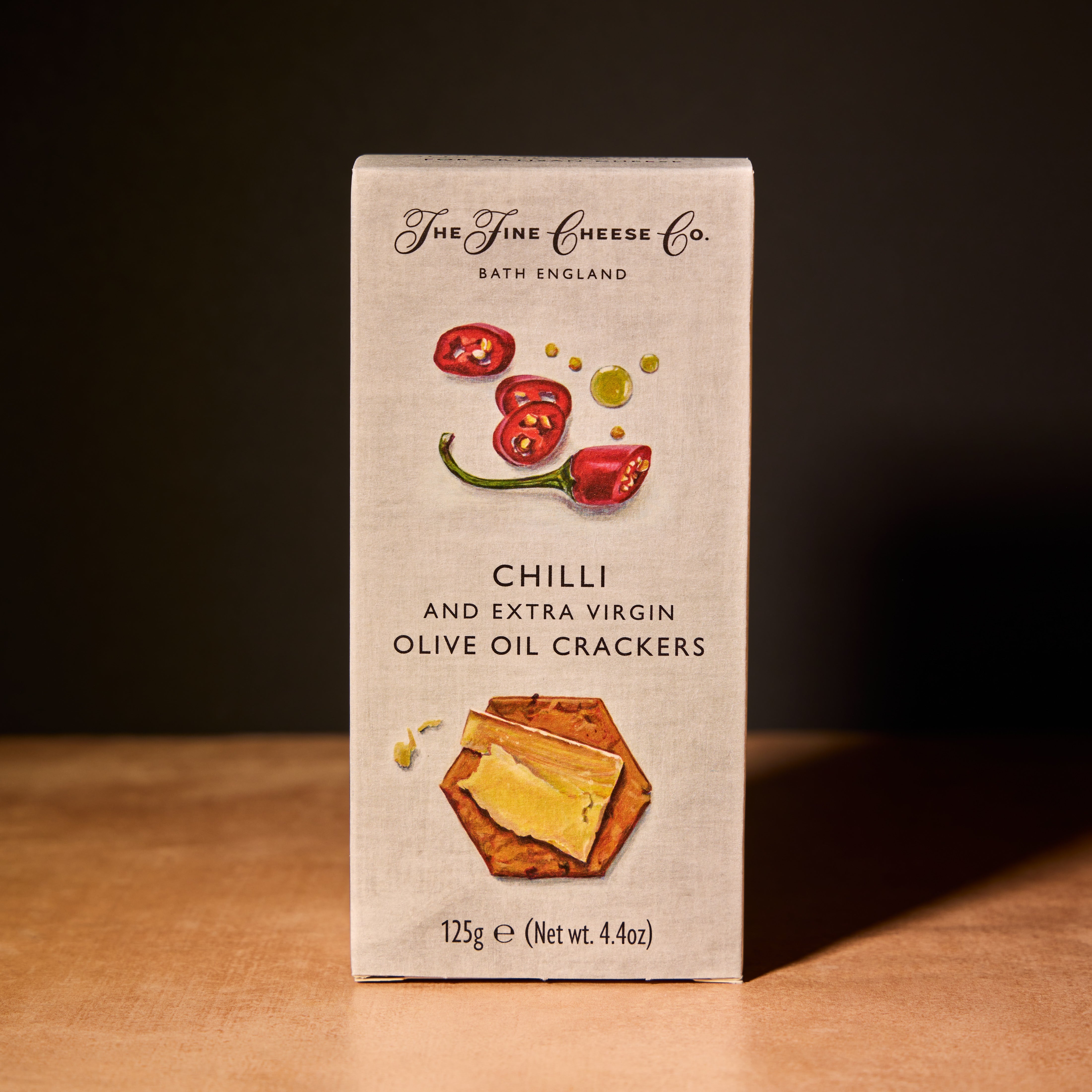 Fine Cheese Co. chilli and olive oil crackers, 125g