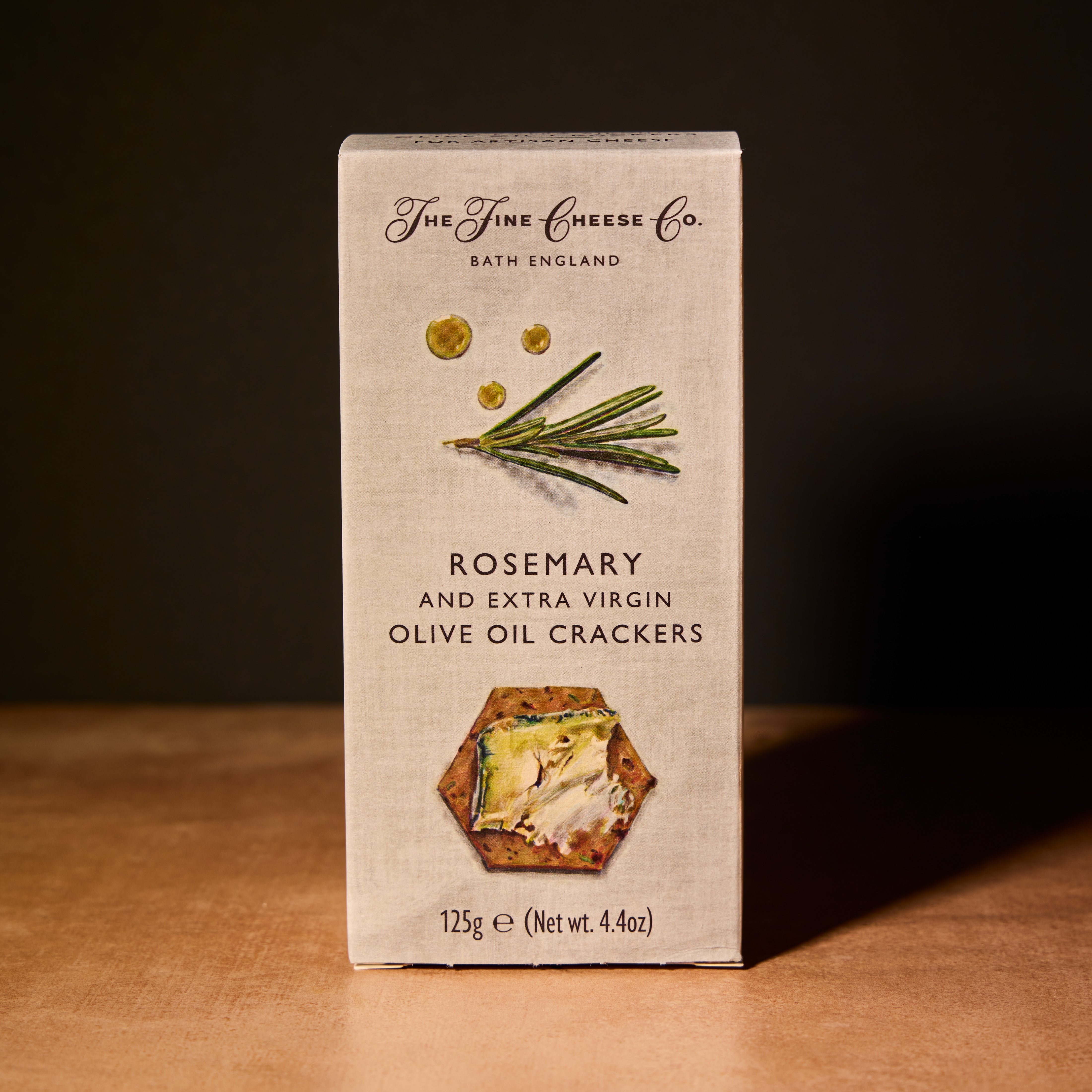Fine Cheese Co. rosemary and olive oil crackers, 125g
