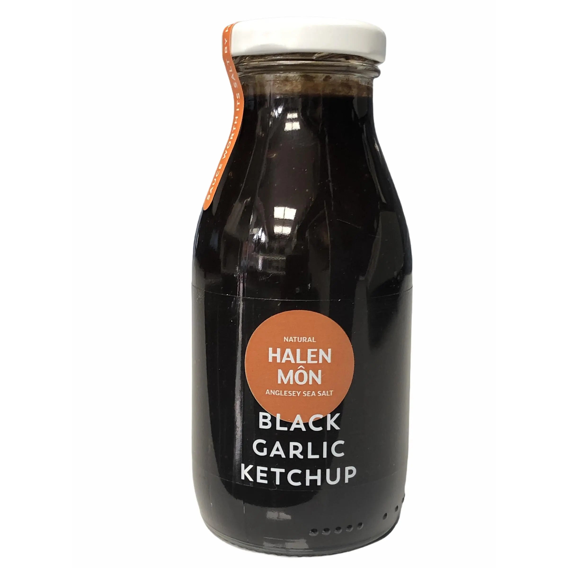 Halen Môn black garlic ketchup, 250g bottle