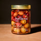 Hellenic Sun olives with black pepper and cumin, 330g jar