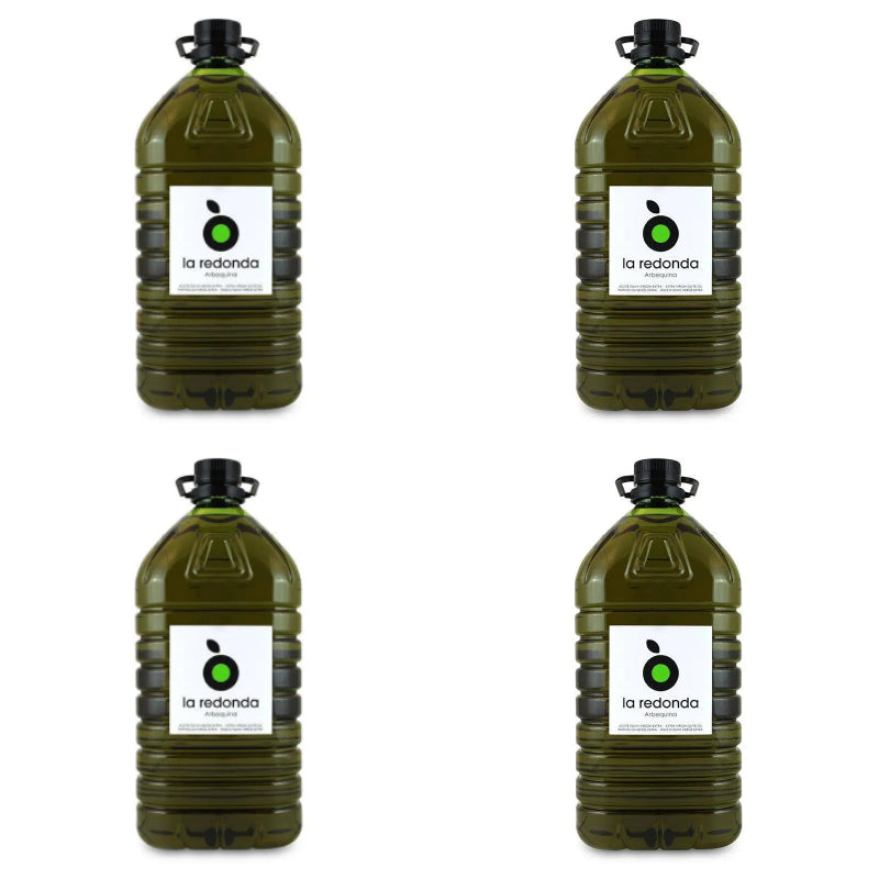 Four 5 litre containers of La Redonda extra virgin olive oil