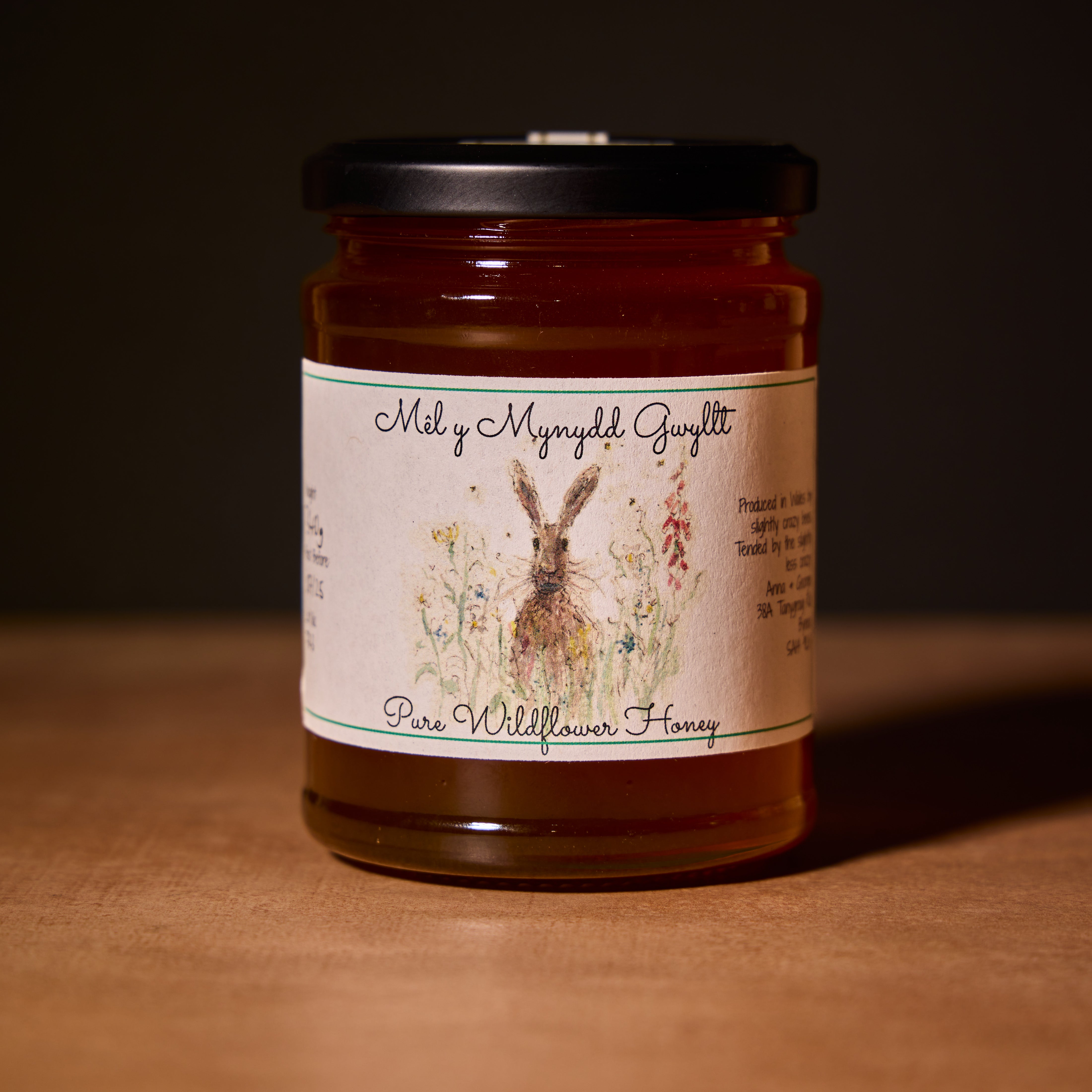 Mel y Mynydd Gwyllt Welsh honey, 227g jar