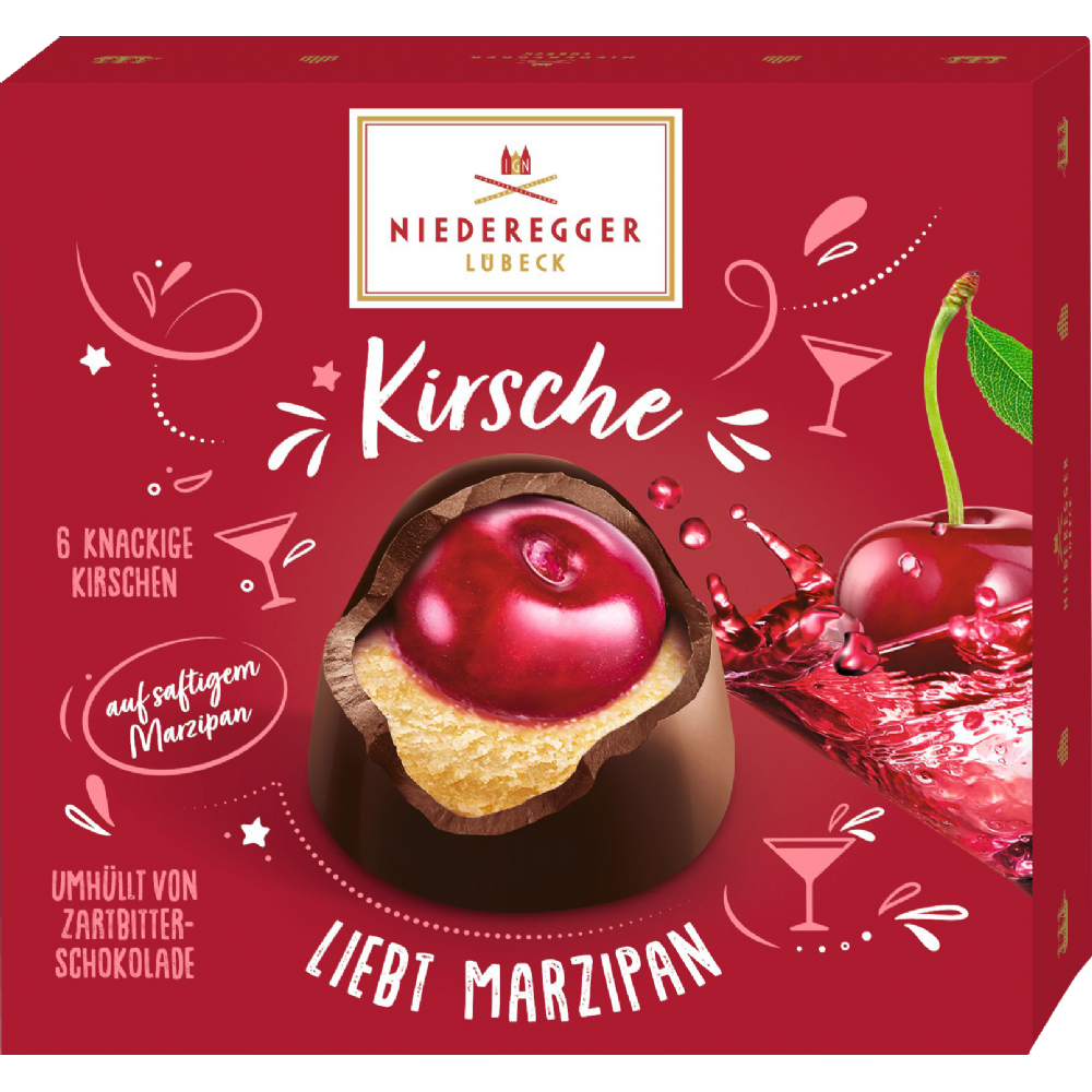 Niederegger marzipan cherry chocolates, 108g