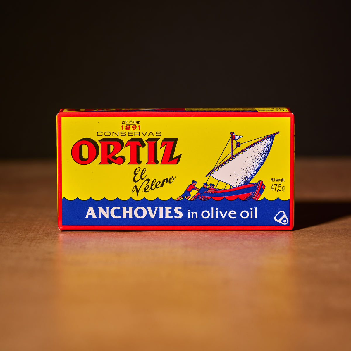 Ortiz anchovies in olive oil, 47.5g tin