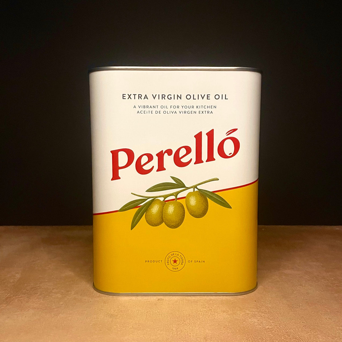 Perello extra virgin olive oil, 3 litre tin