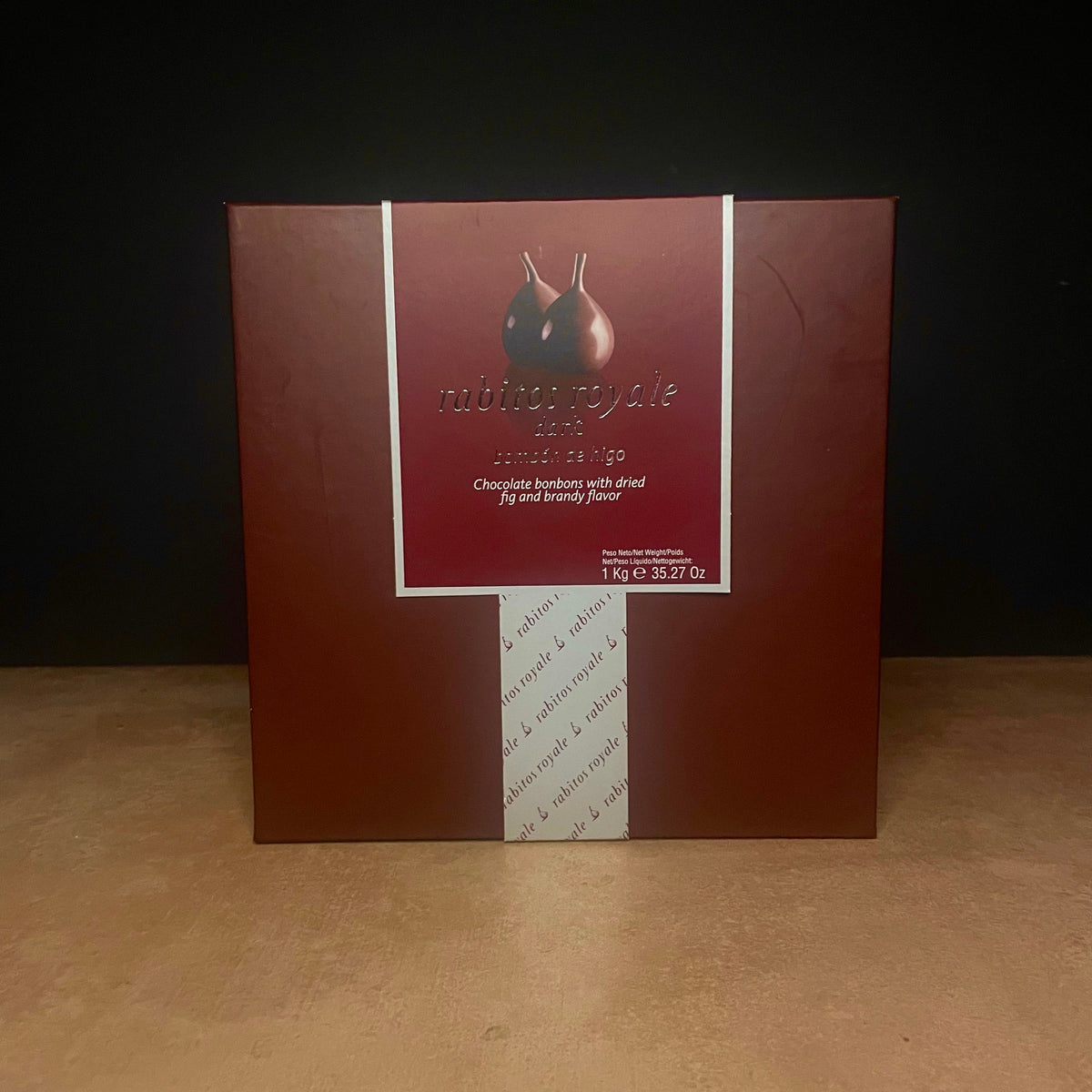Rabitos Royale brandy-soaked figs in chocolate, 1kg