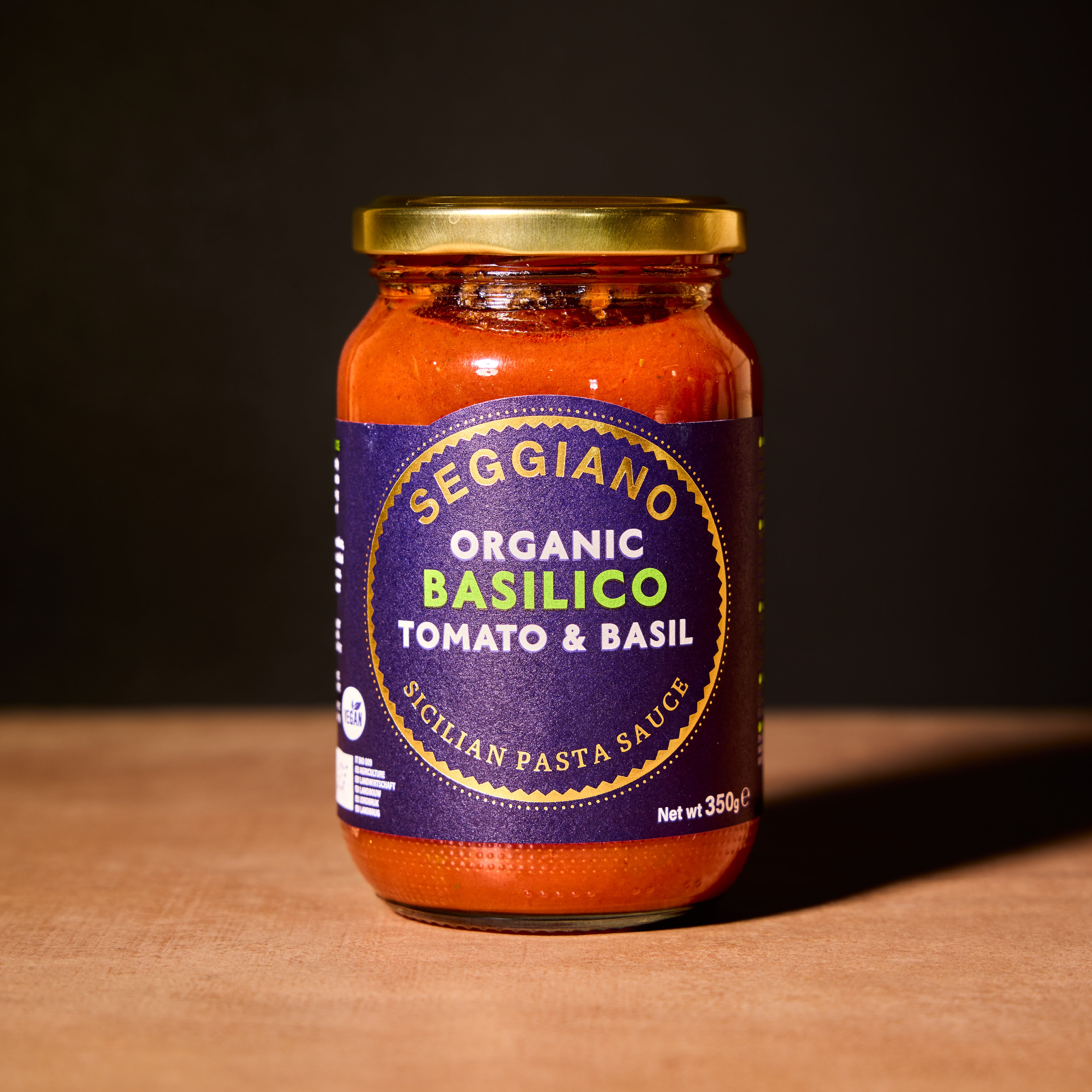 Seggiano basilico pasta sauce, 350g jar
